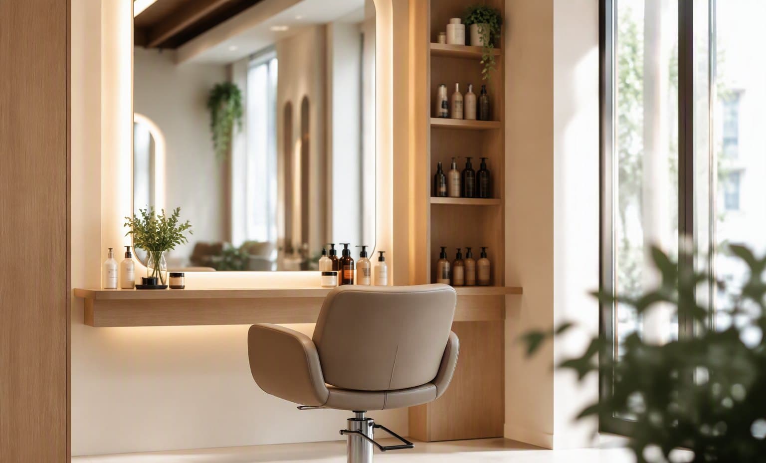 Inside a hair and beauty salon, the kind of business Tappivo serves